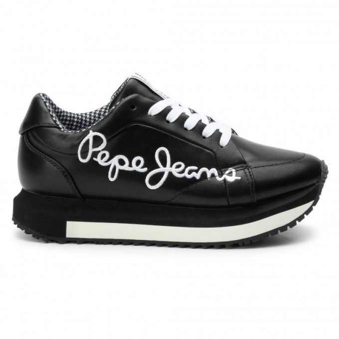 Damskie buty sneakersy Pepe Jeans czarne